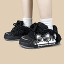 Shadow Meow Chunky Casual Black Sneakers – Unisex Cat Bobo's House 