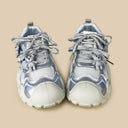 Silver X Teddy Blue Star Kawaii Chunky Sneakers – Women's Bear Bobo's House 