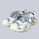 Silver X Teddy Blue Star Kawaii Chunky Sneakers – Women's Bear Bobo's House US 5 | EU 35 