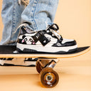 Sparkly Eyed Panda Chunky Black Shoes - Unisex Bobo's House 