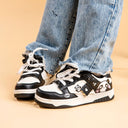 Sparkly Eyed Panda Chunky Black Shoes - Unisex Bobo's House 