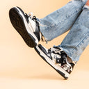 Sparkly Eyed Panda Chunky Black Shoes - Unisex Bobo's House 