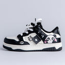 Sparkly Eyed Panda Chunky Black Shoes - Unisex Bobo's House M 3.5 | W 5.5 | EU 36 