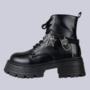 Spider Queen Dark Kawaii Platform Boots - Women's Bobo's House US 5 | EU 35 