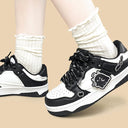 Spooky Cute Ghost Chunky Black Sneakers - Unisex Ghost Bobo's House 