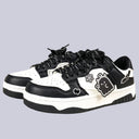 Spooky Cute Ghost Chunky Black Sneakers - Unisex Ghost Bobo's House 