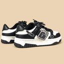 Spooky Cute Ghost Chunky Black Sneakers - Unisex Ghost Bobo's House 