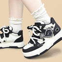 Spooky Cute Ghost Chunky Mid Top Shoes - Women's Ghost Bobo's House 