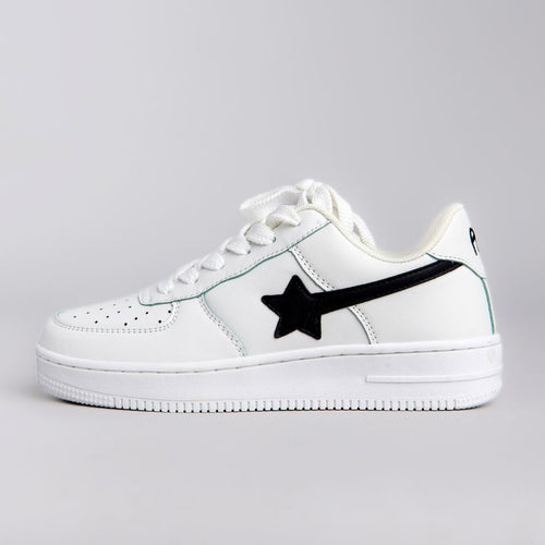 Star Necessities Casual White Shoes - Unisex Bobo's House Black Star M 3.5 | W 5.5 | EU 36 