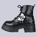 Starfall Ghost Cloud Dark Kawaii Platform Boots - Women's Skeleton Bobo's House 
