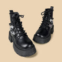 Starfall Ghost Cloud Dark Kawaii Platform Boots - Women's Skeleton Bobo's House 