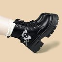 Starfall Ghost Cloud Dark Kawaii Platform Boots - Women's Skeleton Bobo's House 