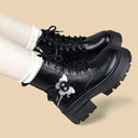 Starfall Ghost Cloud Dark Kawaii Platform Boots - Women's Skeleton Bobo's House 