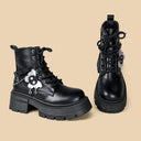 Starfall Ghost Cloud Dark Kawaii Platform Boots - Women's Skeleton Bobo's House 