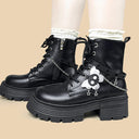 Starfall Ghost Cloud Dark Kawaii Platform Boots - Women's Skeleton Bobo's House 
