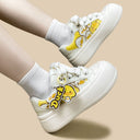 Sunny Side Duck Print Charms Chunky Sneakers - Women's Duck Bobo's House 