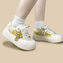 Sunny Side Duck Print Charms Chunky Sneakers - Women's Duck Bobo's House 