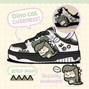 Super Shy Dino Cat Chunky Casual Sneakers - Unisex Bobo's House 