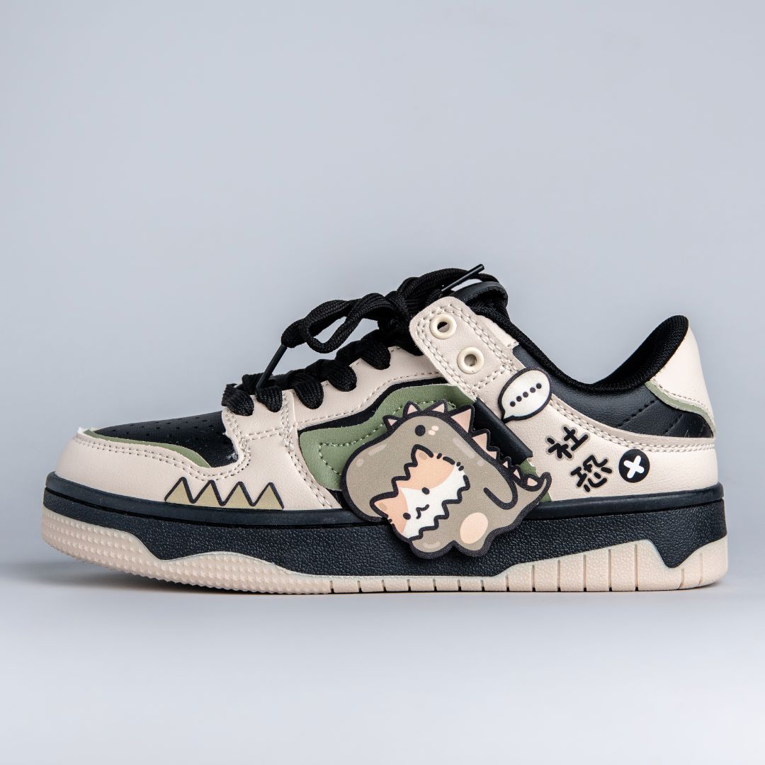 Super Shy Dino Cat Chunky Casual Sneakers - Unisex Cat Bobo's House 