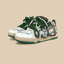 Super Shy Dino Cat Chunky Green Sneakers - Unisex Dinosaur Bobo's House 
