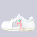 Sweet Escape Cherry Charm White Mesh Sneakers – Women’s Food Bobo's House 