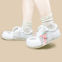 Sweet Escape Cherry Charm White Mesh Sneakers – Women’s Food Bobo's House 