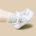 Sweet Escape Cherry Charm White Mesh Sneakers – Women’s Food Bobo's House 