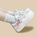 Sweet Escape Cherry Embroidered Chunky Sneakers - Women's Food Bobo's House 