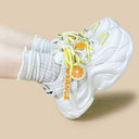 Sweet Escape Orange Cloud Chunky Sneakers - Women's Food Bobo's House 