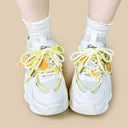 Sweet Escape Orange Cloud Chunky Sneakers - Women's Food Bobo's House 