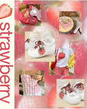 Sweet Escape Strawberry Charm White Mesh Sneakers – Women's Food Bobo's House 