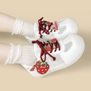 Sweet Escape Strawberry Charm White Mesh Sneakers – Women's Food Bobo's House 