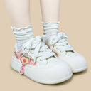 Sweet Juicy Peach Print Chunky Sneakers - Women's Food Bobo's House 