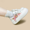 Sweet Juicy Peach Print Chunky Sneakers - Women's Food Bobo's House 