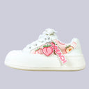 Sweet Juicy Peach Print Chunky Sneakers - Women's Food Bobo's House US 5 | EU 35 