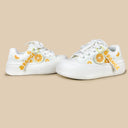 Sweet Orange Crush Embroidered Chunky Sneakers - Women's Food Bobo's House 