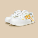 Sweet Orange Crush Embroidered Chunky Sneakers - Women's Food Bobo's House 
