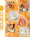 Sweet Orange Crush Print Chunky Sneakers - Women's Food Bobo's House 