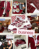 Sweetheart Meow Chunky Casual Red Sneakers – Unisex Cat Bobo's House 