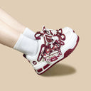 Sweetheart Meow Chunky Casual Red Sneakers – Unisex Cat Bobo's House 