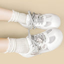 Tabby & Fish Kawaii White Mesh Sneakers – Women’s Cat Bobo's House 