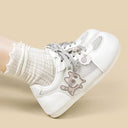Tabby & Fish Kawaii White Mesh Sneakers – Women’s Cat Bobo's House 