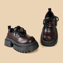 Teddy Bear Dark Kawaii Platform Oxford Shoes - Women's Bear Bobo's House 