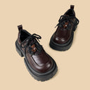 Teddy Bear Dark Kawaii Platform Oxford Shoes - Women's Bear Bobo's House 