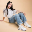 Ultra Chubby Kabbu Sharku Casual White Sneakers - Women's Shark Bobo's House 