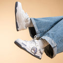 Ultra Chubby Kabbu Sharku Casual White Sneakers - Women's Shark Bobo's House 