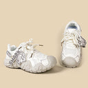 Ultra Chubby Kabbu Sharku Cream Chunky Sneakers – Women's Shark Bobo's House 