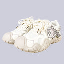 Ultra Chubby Kabbu Sharku Cream Chunky Sneakers – Women's Shark Bobo's House 