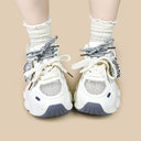 Ultra Chubby Kabbu Sharku Cream Platform Sneakers – Women's Shark Bobo's House 