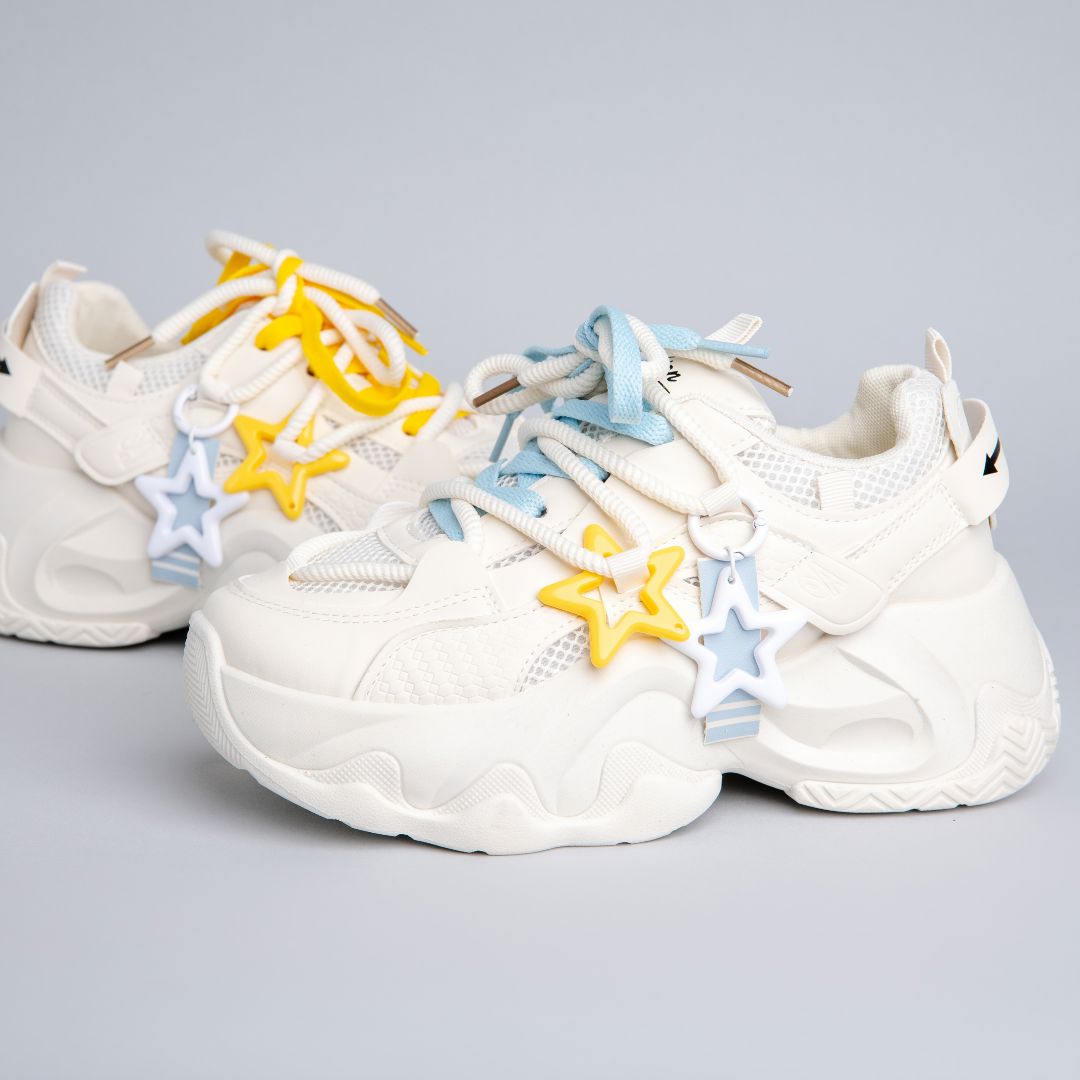 ボディーボス Ultra Chunky Sole Bright Star White Sneakers - Women's